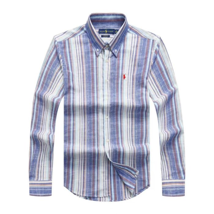Classic Custom-Fit PRL Men’s Logo-Embroidered long Sleeve Oxford Shirt