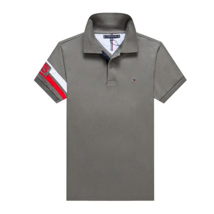 Classic Tommy Short-Sleeved Turnover Collar Cotton polo shirt