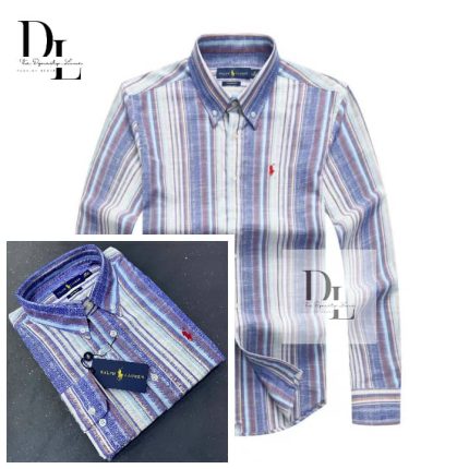 Classic Custom-Fit PRL Men’s Logo-Embroidered long Sleeve Oxford Shirt