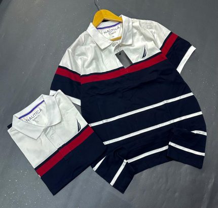 Classic Collar Nautica Short-Sleeved Turnover Cotton polo shirt