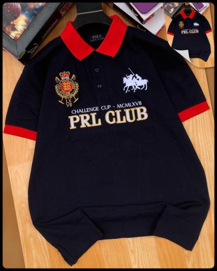 Classic Collar PRL Short-Sleeved Turnover Cotton polo shirt