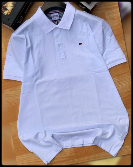 Classic Collar Short-Sleeved Tommy Turnover Cotton polo shirt
