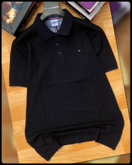 Classic Collar Short-Sleeved Tommy Turnover Cotton polo shirt