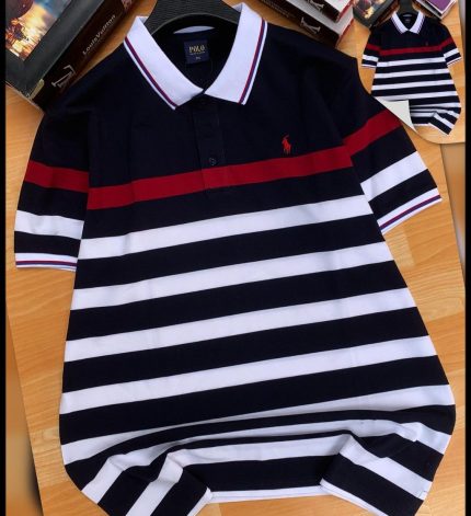 Classic Collar PRL Short-Sleeved Turnover Cotton polo shirt