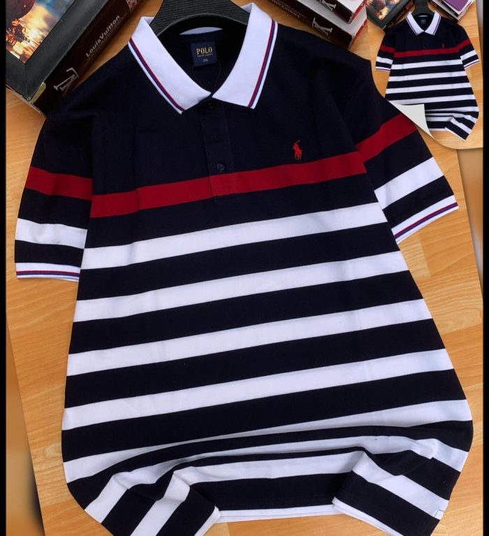 Classic Collar PRL Short-Sleeved Turnover Cotton polo shirt