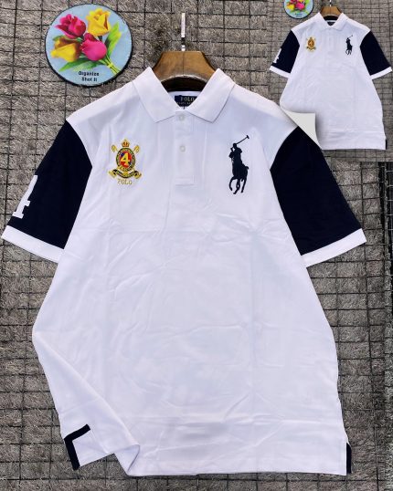 Classic Collar PRL Turnover Cotton polo shirt