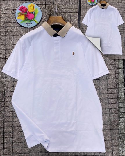 Classic Collar PRL Turnover Cotton polo shirt