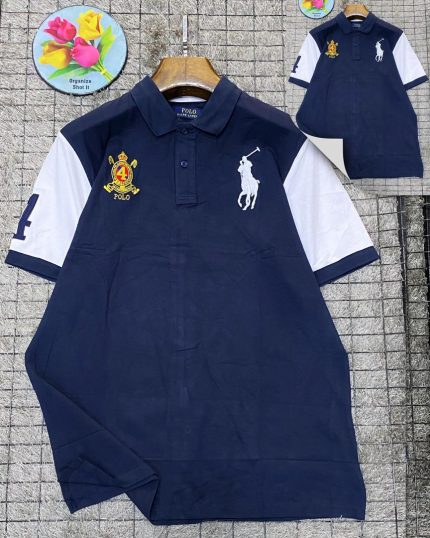Classic Collar PRL Turnover Cotton polo shirt
