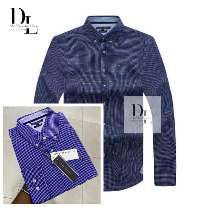 Classic Custom-Fit Tommy Men’s Logo-Embroidered long Sleeve Oxford Shirt