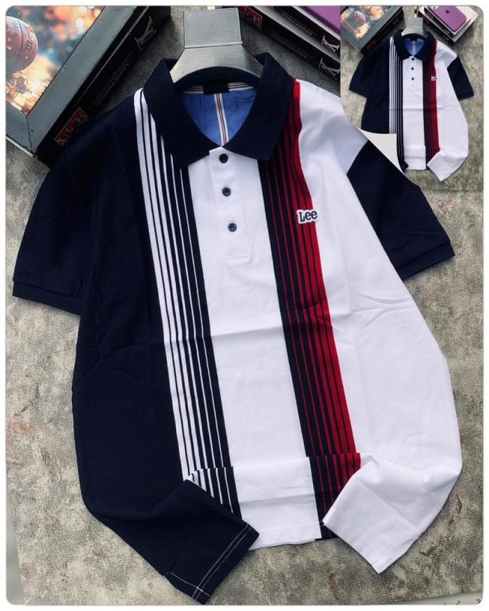Classic Collar Lee Turnover Cotton polo shirt