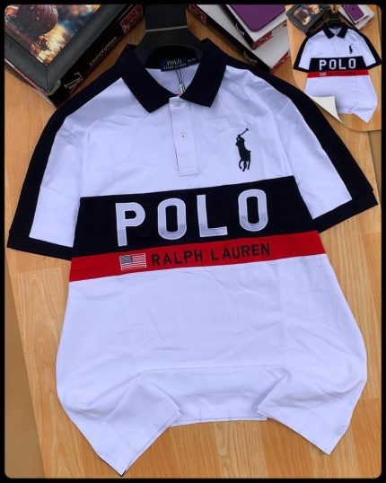 Classic Collar PRL Turnover Cotton polo shirt