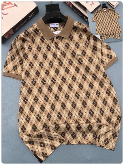 Classic Collar Lacoste Cotton Polo Shirt