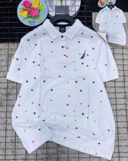 Classic Collar Nautica Cotton Polo Shirt