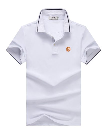 Classic Collar Hermes Cotton Polo Shirt ( 3XL – 6XL )