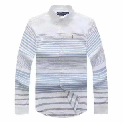 Classic PRL Men’s Custom-Fit Logo-Embroidered long Sleeve Oxford Shirt
