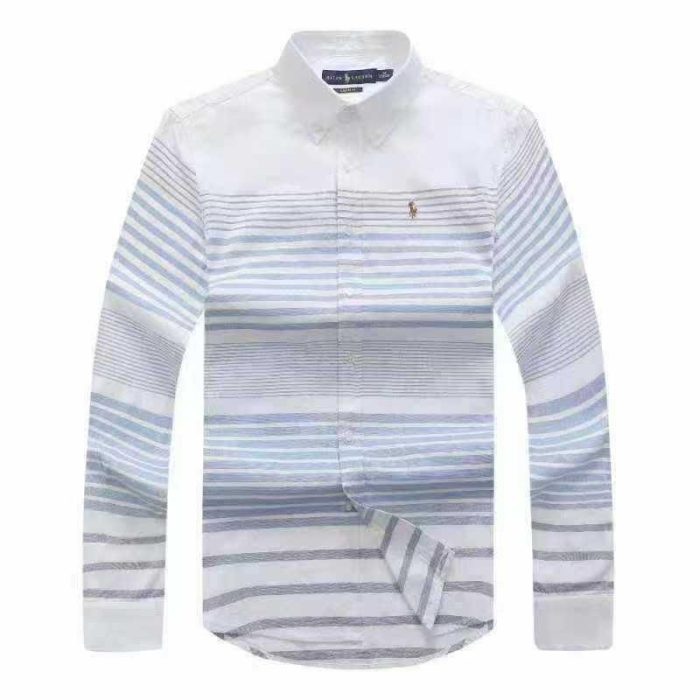 Classic PRL Men’s Custom-Fit Logo-Embroidered long Sleeve Oxford Shirt