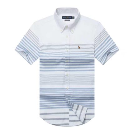 Classic PRL Men’s Custom-Fit Logo-Embroidered Short Sleeve Oxford Shirt