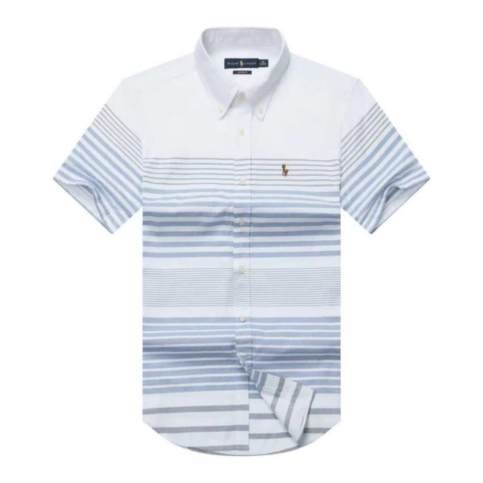 Classic PRL Men’s Custom-Fit Logo-Embroidered Short Sleeve Oxford Shirt