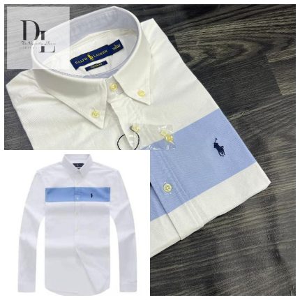 A Classic Custom-Fit PRL Men’s Logo-Embroidered Long Sleeve Oxford Shirt