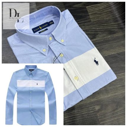 A Classic Custom-Fit PRL Men’s Logo-Embroidered Long Sleeve Oxford Shirt