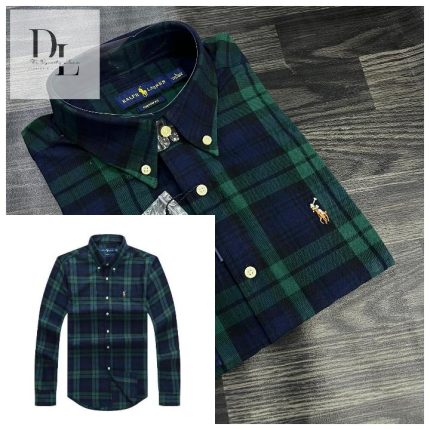 Classic PRL Custom-Fit Men’s Logo-Embroidered Long Sleeve Oxford Shirt