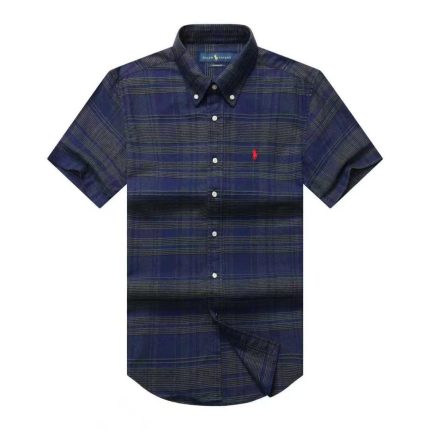 A Classic PRL Men’s Custom-Fit Logo-Embroidered Short Sleeve Oxford Shirt