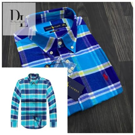 A Classic PRL Custom-Fit Men’s Logo-Embroidered long Sleeve Oxford Shirt