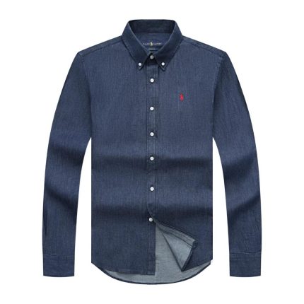 Classic PRL Men’s Custom-Fit Logo-Embroidered Long Sleeve Oxford Shirt