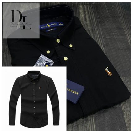 Classic PRL Men’s Custom-Fit Logo-Embroidered Long Sleeve Oxford Shirt