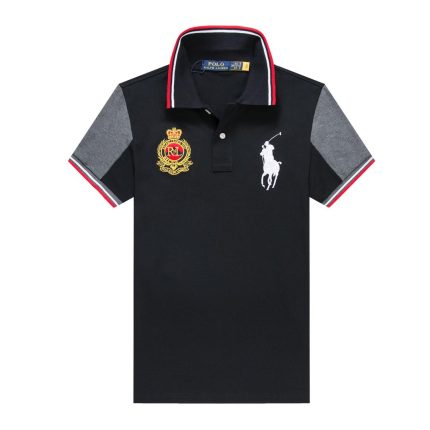 Classic Collar PRL Short-Sleeved Turnover Cotton polo shirt