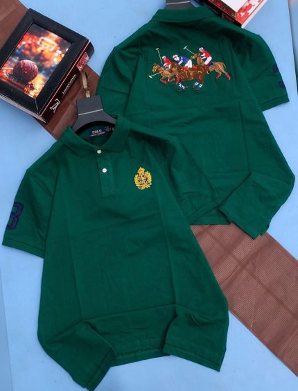 Classic Collar PRL Short-Sleeved Turnover Cotton polo shirt