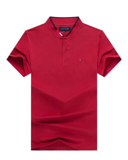 Classic Tommy Short-Sleeved Bishop-Neck Cotton polo shirt (3XL-6XL)