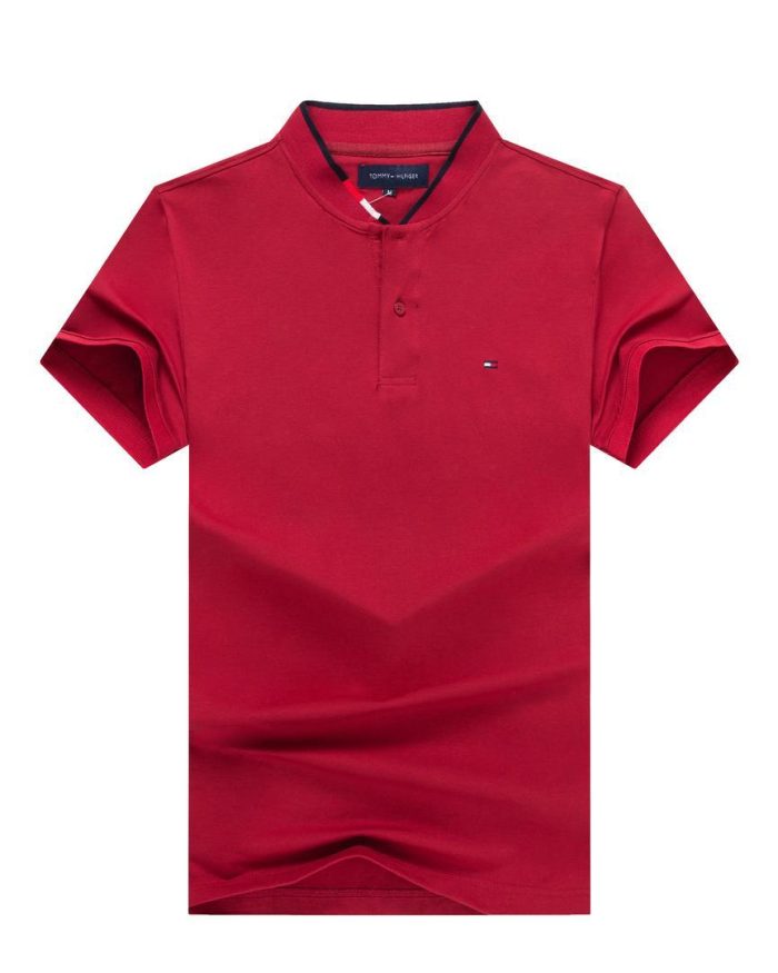 Classic Tommy Short-Sleeved Bishop-Neck Cotton polo shirt (3XL-6XL)