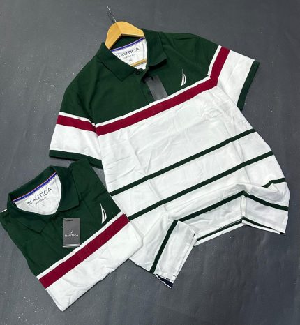Classic Collar Nautica Short-Sleeved Turnover Cotton polo shirt