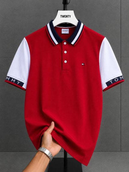 Classic Collar THF Cotton Polo Shirt