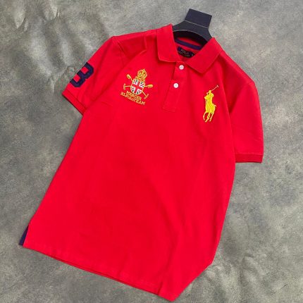 Classic Collar PRL Short-Sleeved Turnover Cotton polo shirt