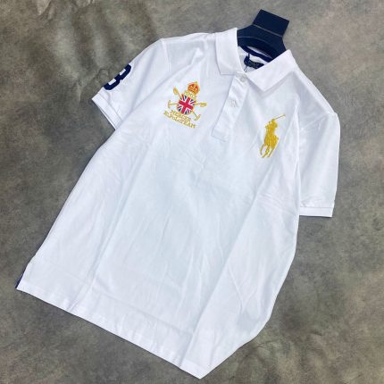 Classic Collar PRL Short-Sleeved Turnover Cotton polo shirt