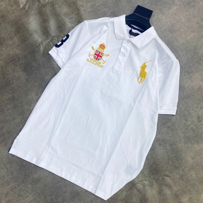 Classic Collar PRL Short-Sleeved Turnover Cotton polo shirt
