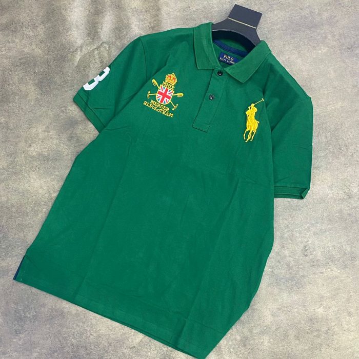 Classic Collar PRL Short-Sleeved Turnover Cotton polo shirt