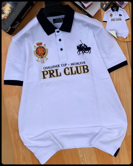 Classic Collar PRL Short-Sleeved Turnover Cotton polo shirt