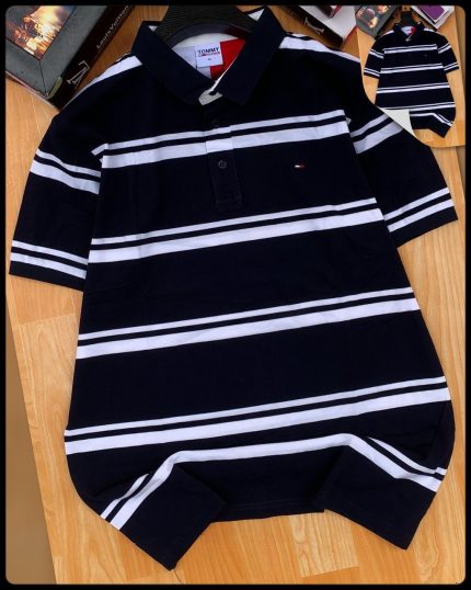 Classic Collar Tommy Short-Sleeved Turnover Cotton polo shirt