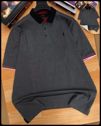 Classic Collar PRL Short-Sleeved Turnover Cotton polo shirt