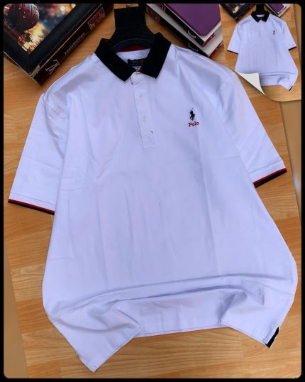 Classic Collar PRL Short-Sleeved Turnover Cotton polo shirt