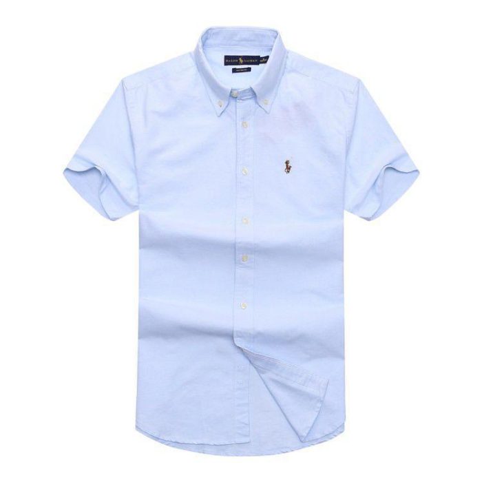 A Classic PRL Men’s Custom-Fit Logo-Embroidered Short Sleeve Oxford Shirt