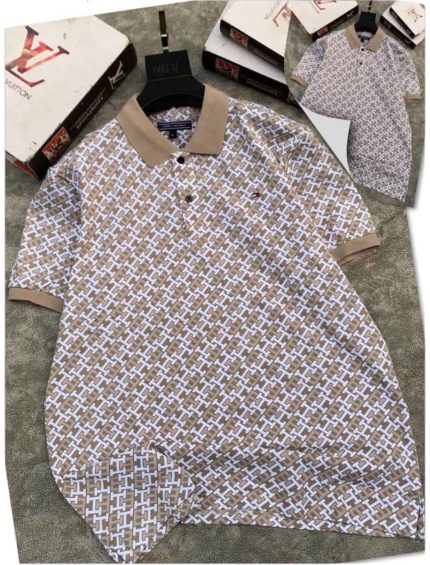 Classic Collar Tommy Turnover Cotton polo shirt