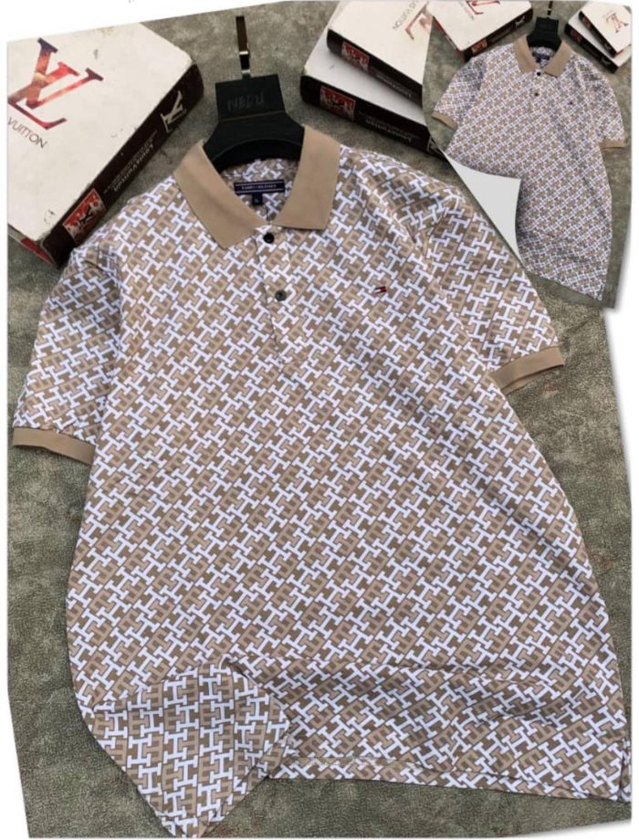 Classic Collar Tommy Turnover Cotton polo shirt