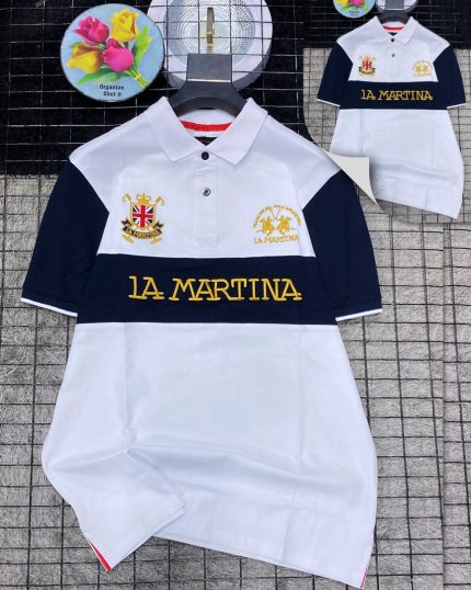 Classic Collar La Martina Cotton Polo Shirt