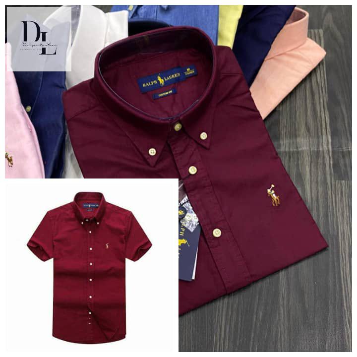WhatsApp Image 2026-05-02 at 7.36.58 PM (3) Classic PRL Men’s Custom-Fit Logo-Embroidered Short Sleeve Oxford Shirt