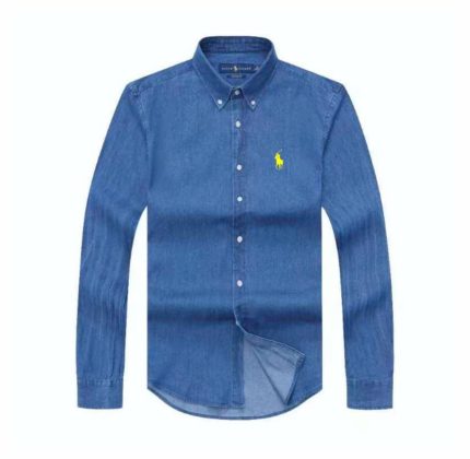 Classic Custom-Fit PRL Men’s Logo-Embroidered long Sleeve Oxford Shirt