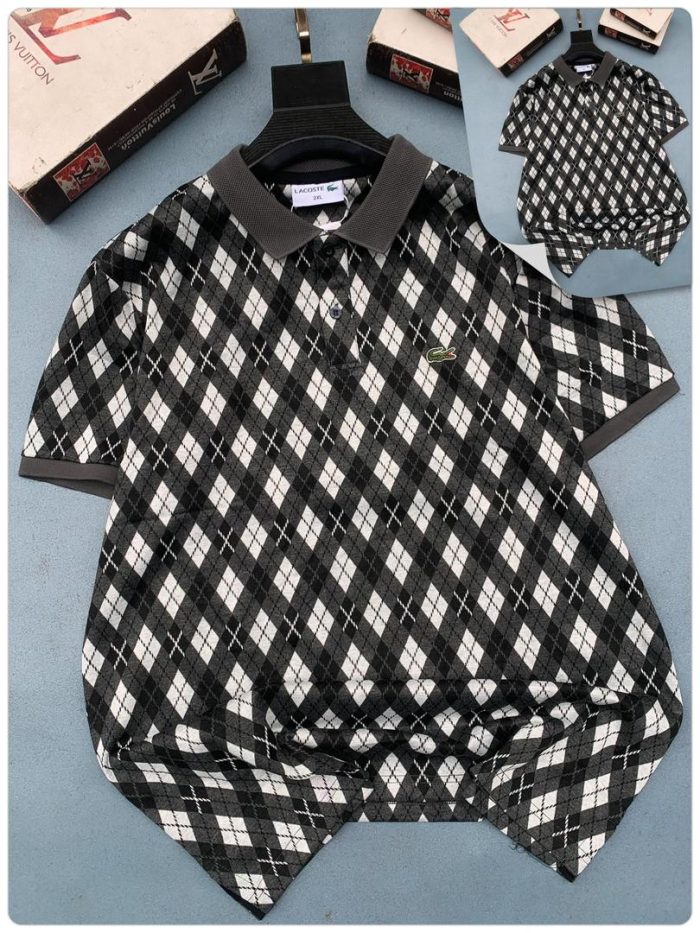 Classic Collar Lacoste Cotton Polo Shirt
